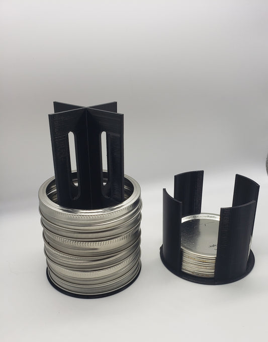 Mason jar lid and ring holder