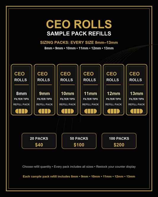 CEO Rolls Sample Pack Refills all sizes 8mm to 13mm product image