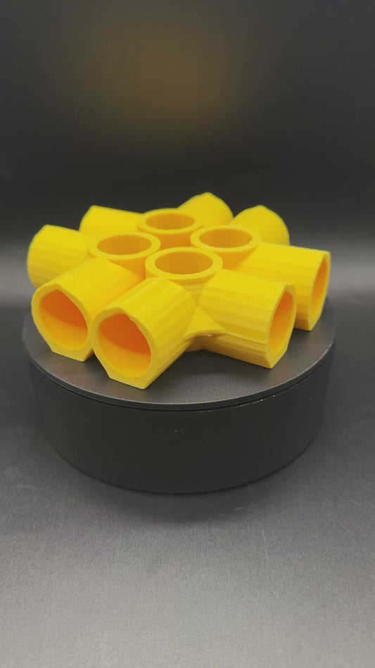 4-Way PVC Trellis Net Connector - Durable, Easy-to-Use for Custom Garden Trellis Systems